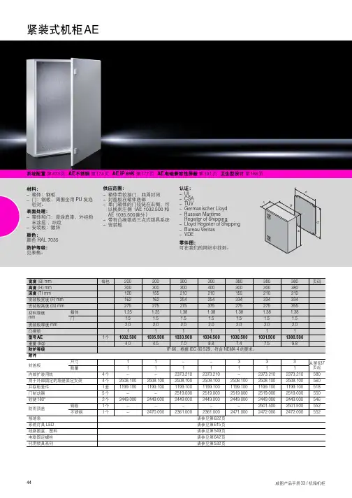 威图紧装式机柜AE