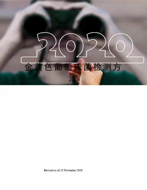 金黄色葡萄球菌检测方法