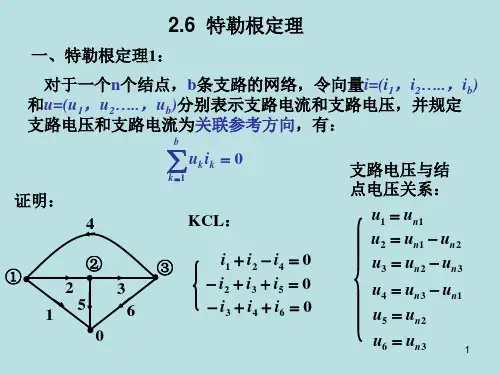 特勒根定理ppt课件