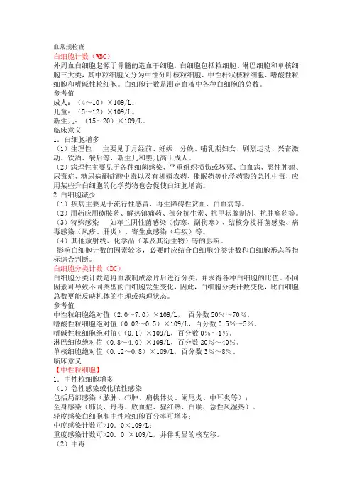 血常规检查