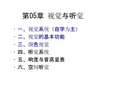 视觉与听觉1