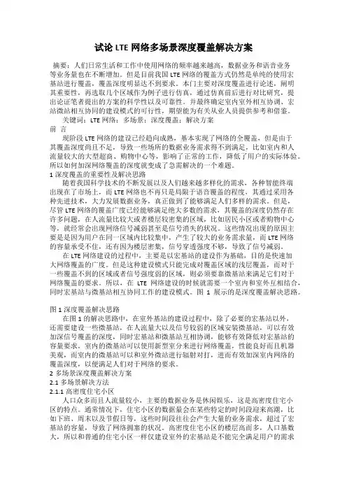 试论LTE网络多场景深度覆盖解决方案