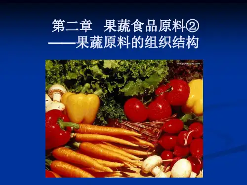 食品原料学6果蔬组织结构