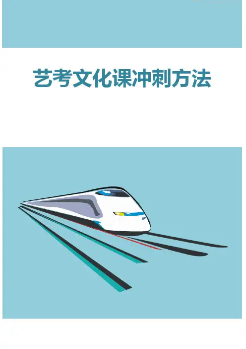 艺考文化课冲刺方法