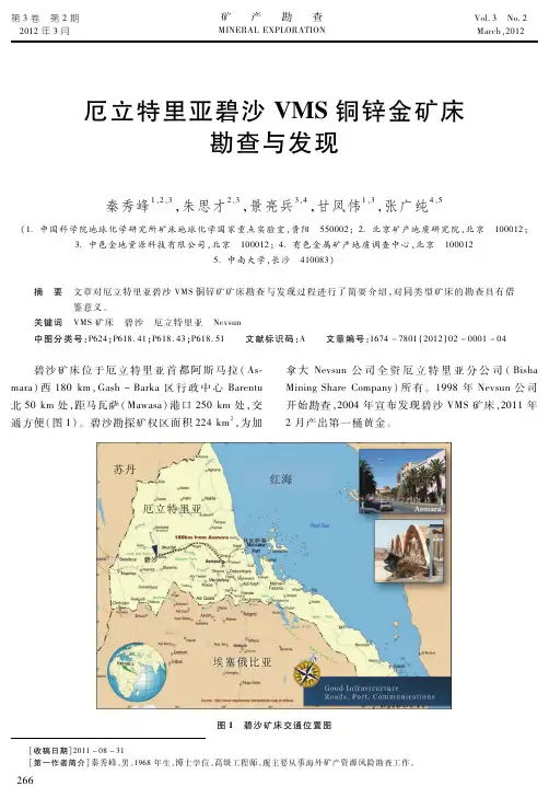厄立特里亚碧沙VMS铜锌金矿床勘查与发现
