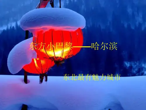 哈尔滨旅游ppt