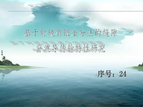 基于时域有限差分法的缝隙脊波导传输特性研究