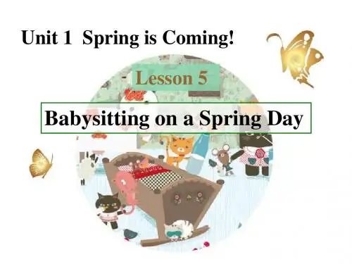 冀教八年级下册Unit1 Spring is Coming!L5 Babysitting on a spring day(共25张PPT)
