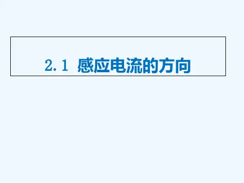 2020_2021学年高中物理第二章楞次定律和自感现象第1节感应电流的方向课件4鲁科版选修3_2