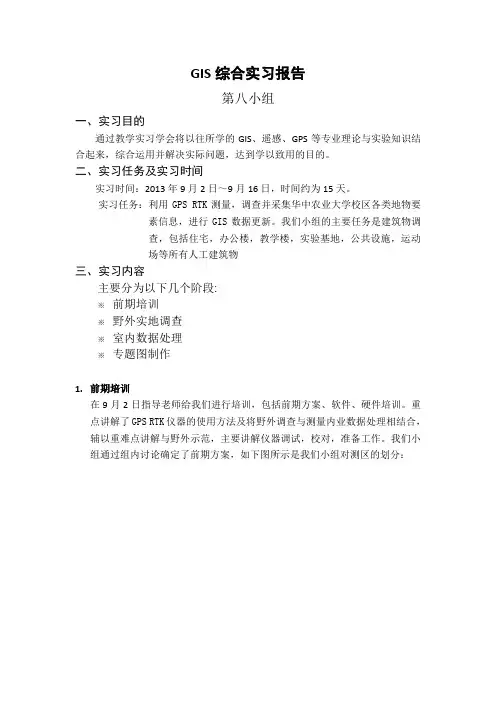 GIS实习报告