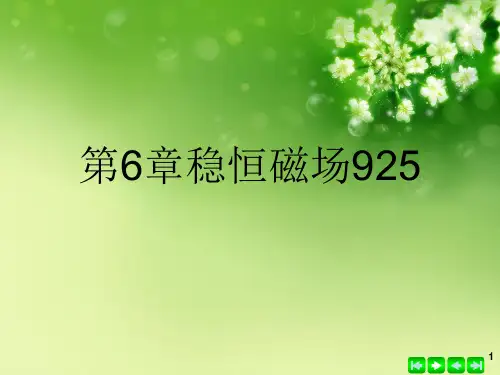 第6章稳恒磁场925优秀课件