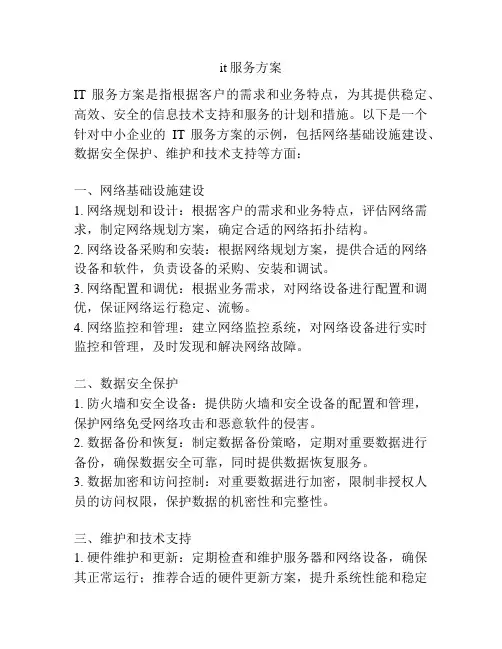 it服务方案