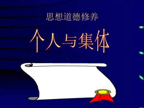 个人与集体 PPT课件
