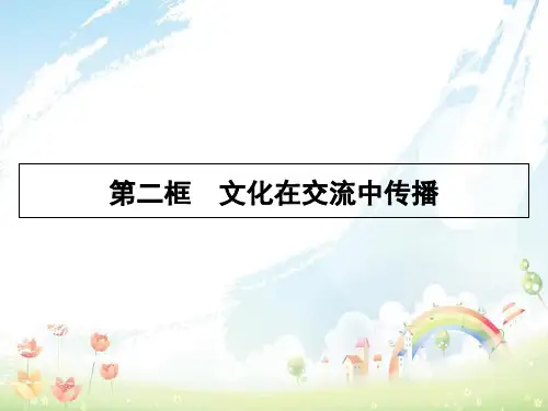 高中政治2.3.2文化在交流中传播课件新人教版必修3