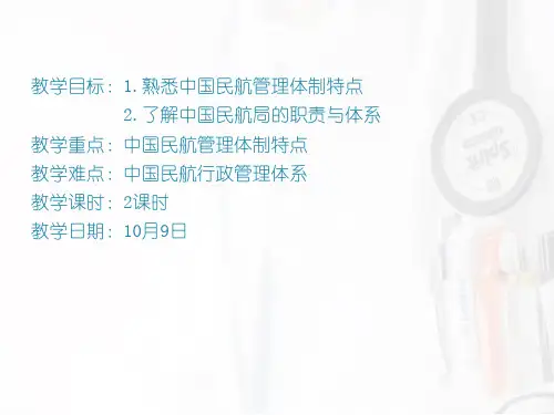 中国民航行政管理体系及职责课件