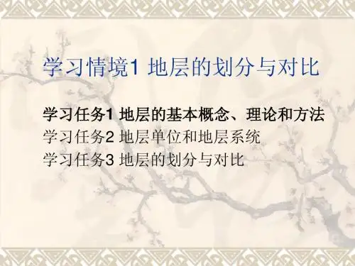 1.2 地层的基本概念、理论、方法.ppt