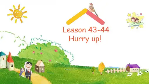 Lesson4344(课件)新概念英语第一册