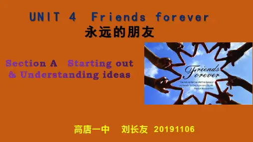 高唐一中新外研版2019学年高一英语必修1 UNIT 4 Section A 教学课件