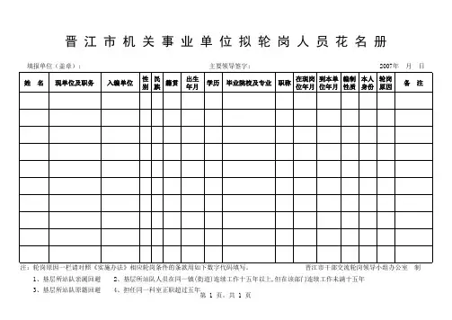 点击下载交流轮岗相关表格(单位填报)