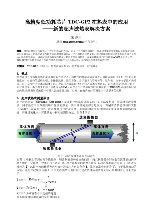 TDC_GP2在热表中的应用新的超声波热表解决方案
