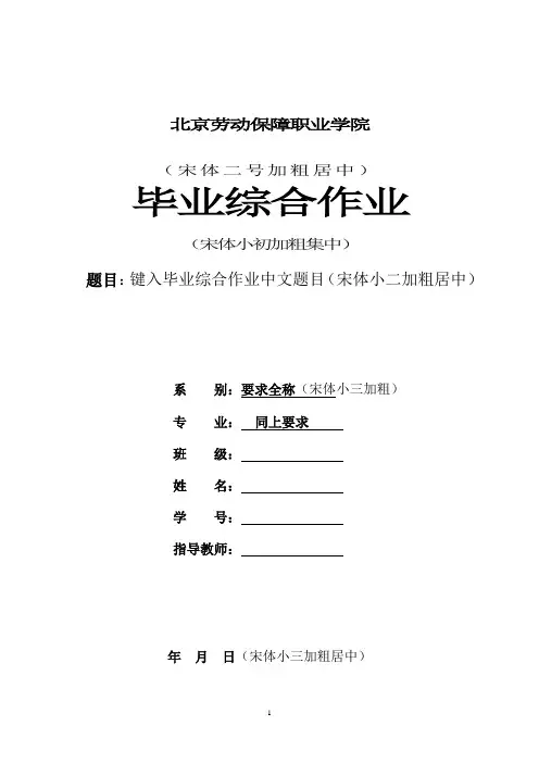 大作业格式
