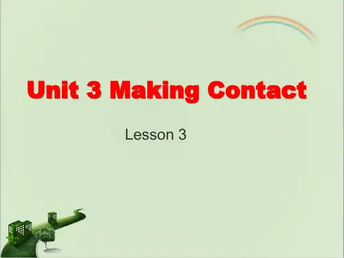 人教新起点五年级英语下册Unit3 Lesson3 课件-新版