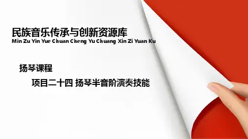 扬琴半音阶演奏技能讲解与训练.pptx