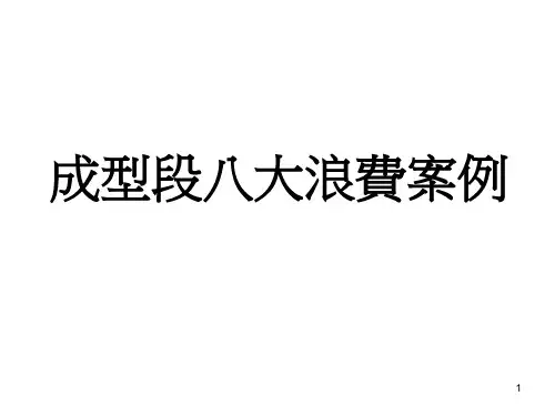 八大浪费案例(举例之成型)ppt课件