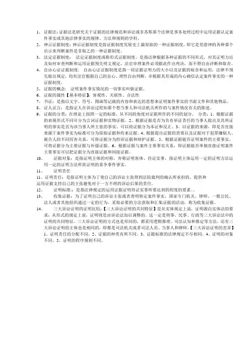 证据法