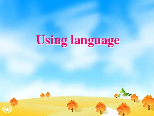 人教版必修2unit1using language课件