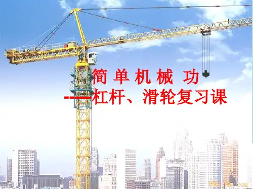 杠杆和滑轮复习课PPT
