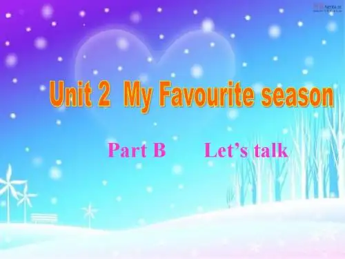 小学英语PEP五年级下册   UNIT2B_Let's_talk