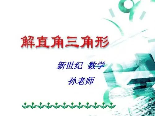 解直角三角形(整理)ppt