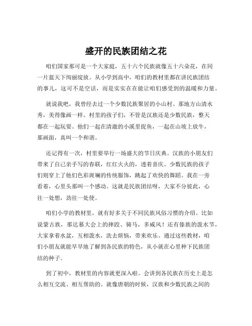 盛开的民族团结之花