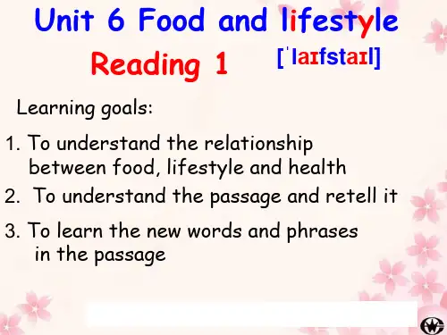 牛津7A Unit6 Food and lifestyle Reading课件(共13张PPT)