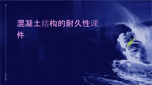 混凝土结构的耐久性课件