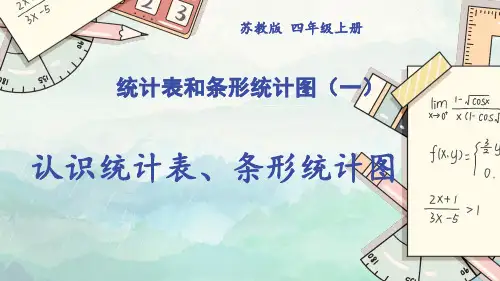 苏教版四年级数学上册认识统计表、条形统计图课件