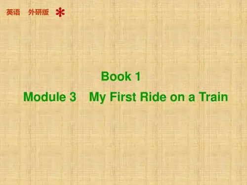 高考英语一轮复习外研版必修1Module3Myfirstrideonatrain(54页)名师精编课件