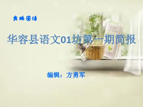 华容县小学语文01坊简报第一期