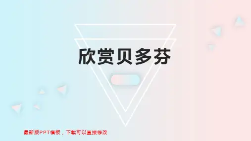 欣赏贝多芬 高中音乐教案PPT模板下载