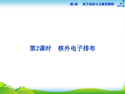 高中化学鲁科版必修2 第1章第1节第2课时 核外电子排布 课件