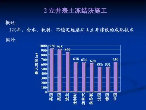 2.1 冻结法施工井筒(表土)