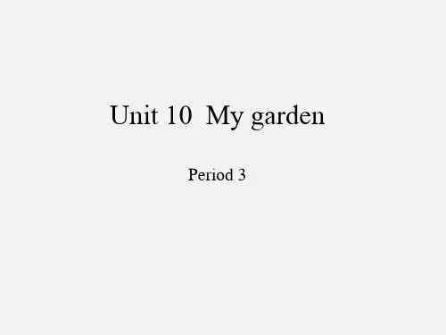 沪教版三年级起点小学四年级英语下册Unit 10  My garden-Period 3_课件1
