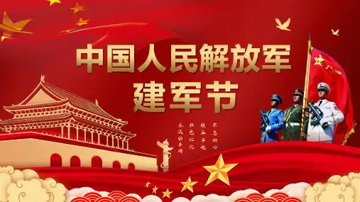 2020年八一建军节PPT