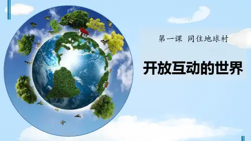 《开放互动的世界》同住地球村PPT【优质课件】