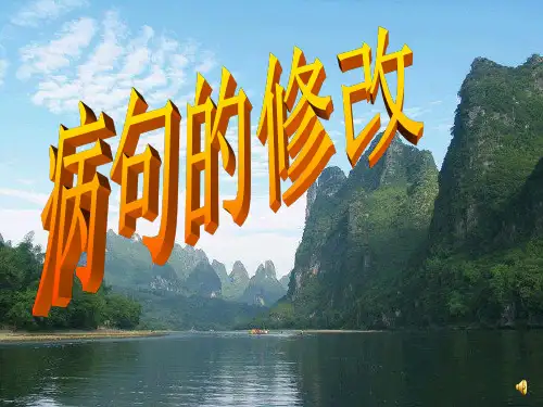 初中语文中考专题训练——修改病句