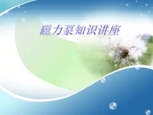 磁力泵知识讲座