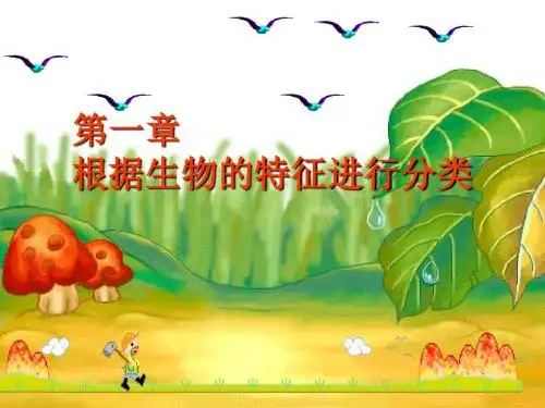 (人教版)八年级生物上册课件：6-1-1尝试对生物上册进行分类