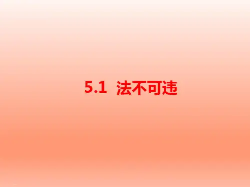 人教部编版道德与法治八年级上册：5.1《法不可违》课件(共23张PPT)