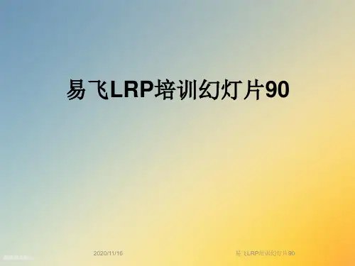 易飞LRP培训幻灯片90